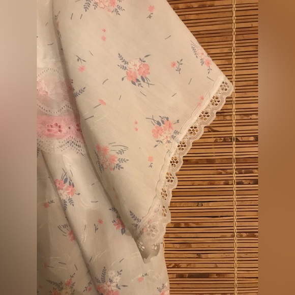 Vintage Ballet Summer Matching 2 Piece Nightgown and House Coat No Size Tag - Picture 2 of 7